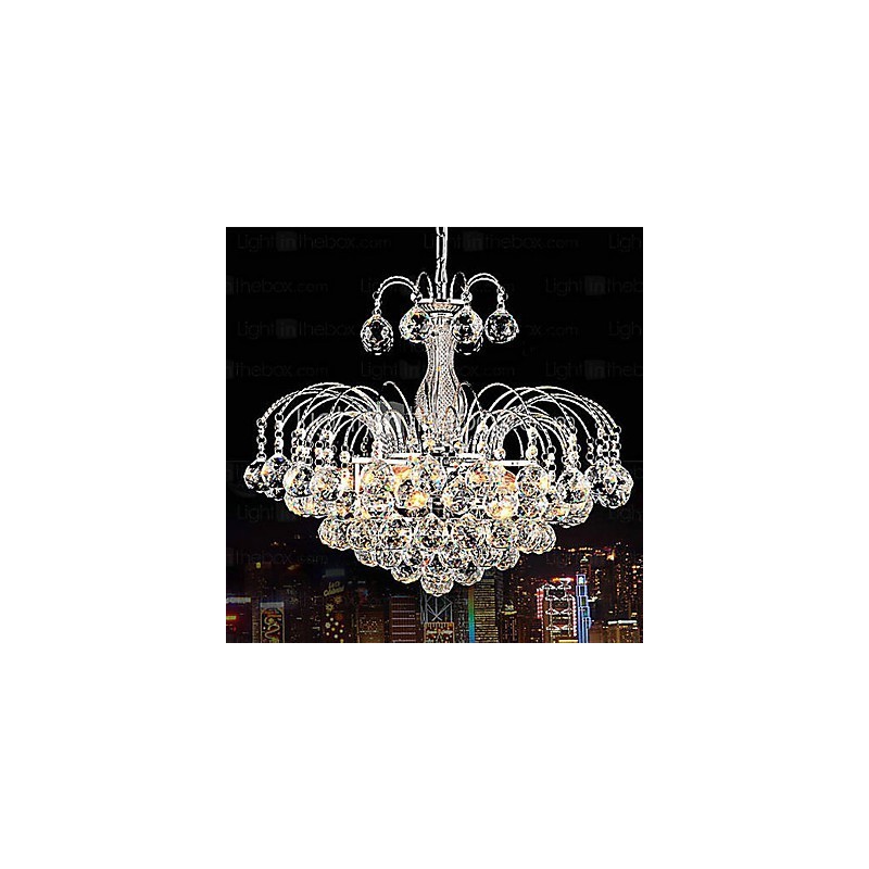 Lampadario moderno in cristallo a 3 luci