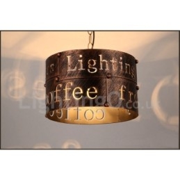 Lampada a sospensione vintage retrò a 1 luce per casa e caffetteria