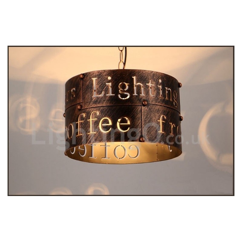 Lampada a sospensione vintage retrò a 1 luce per casa e caffetteria