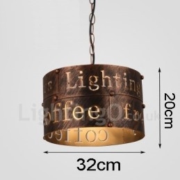 Lampada a sospensione vintage retrò a 1 luce per casa e caffetteria