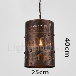 Lampada a sospensione vintage retrò a 1 luce per casa e caffetteria