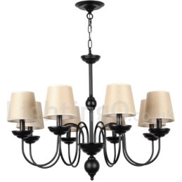 Lampadario rustico retrò contemporaneo a 8 luci