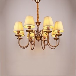 Lampadario moderno contemporaneo in metallo giallo 35 cm 85 cm