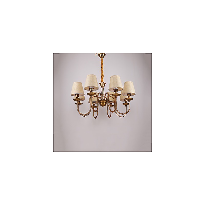 Lampadario moderno contemporaneo in metallo giallo 35 cm 85 cm