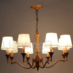 Lampadario classico a 8 luci in stile candela