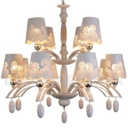 Lampadario a 2 livelli in stile candela nero rustico retrò, 12 luci E14