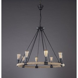 Lampadario tradizionale classico rustico vintage retrò per camera da letto e sala da pranzo