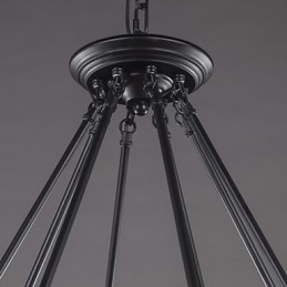 Lampadario tradizionale classico rustico vintage retrò per camera da letto e sala da pranzo