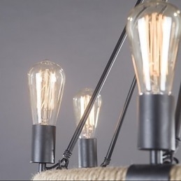 Lampadario tradizionale classico rustico vintage retrò per camera da letto e sala da pranzo