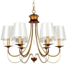 Lampadario a candela mediterraneo rustico moderno a 6 luci