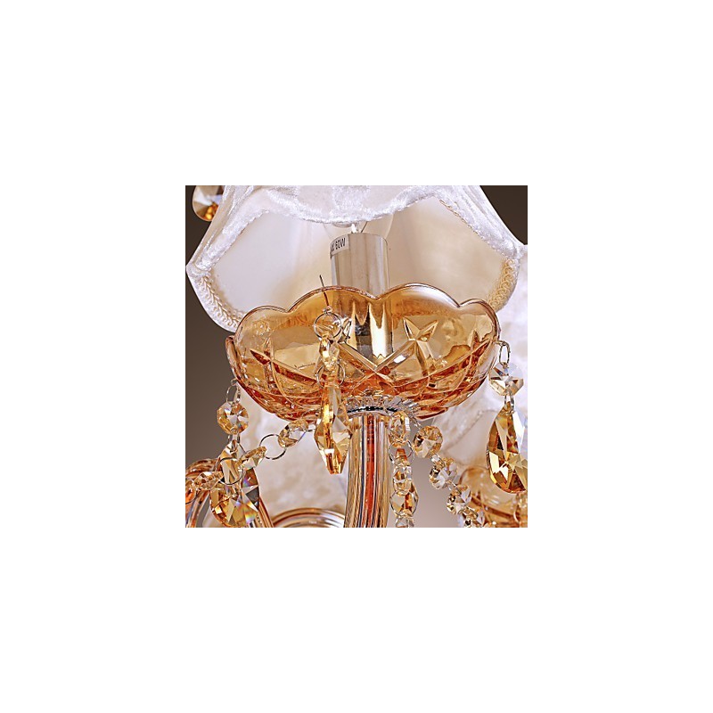 Lampadario classico europeo a 6 luci con cristallo K9
