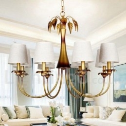 Lampadario rustico moderno contemporaneo a 8 luci in stile candela