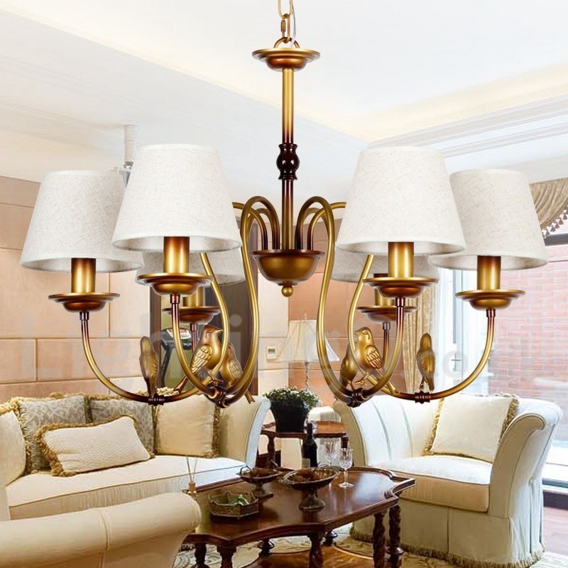 Lampadario retrò rustico moderno contemporaneo a 6 luci