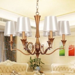 Lampadario classico a 6 luci in stile mediterraneo a candela