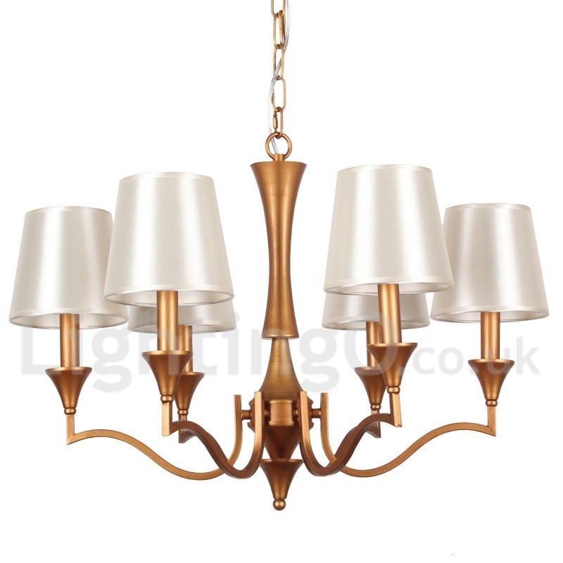 Lampadario classico a 6 luci in stile mediterraneo a candela