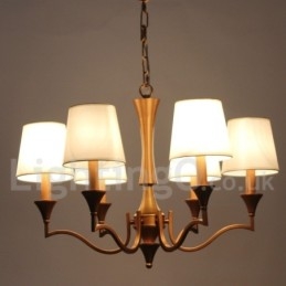 Lampadario classico a 6 luci in stile mediterraneo a candela
