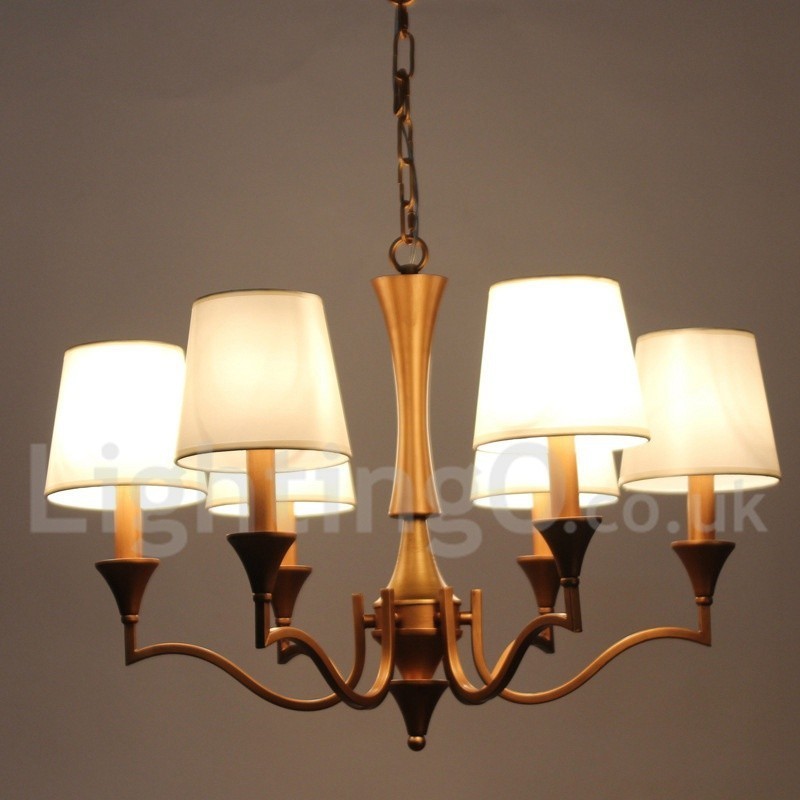 Lampadario classico a 6 luci in stile mediterraneo a candela