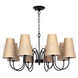 Lampadario a candela rustico mediterraneo contemporaneo a 8 luci