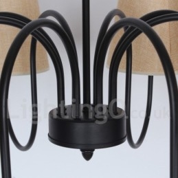 Lampadario a candela rustico mediterraneo contemporaneo a 8 luci