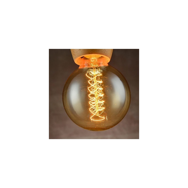 Lampadario mini moderno contemporaneo in legno e bambù