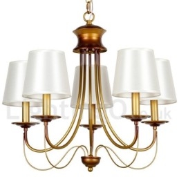 Lampadario rustico mediterraneo moderno contemporaneo a 5 luci stile candela