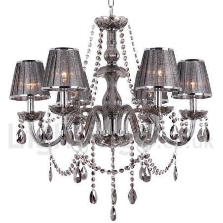Lampadario a candela in cristallo K9 a 6 luci