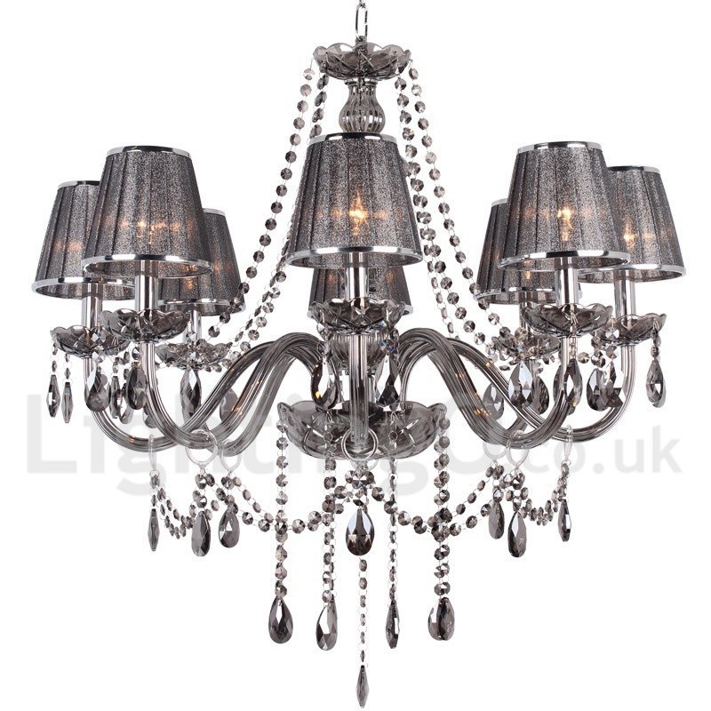 Lampadario in cristallo K9 a candela a 8 luci