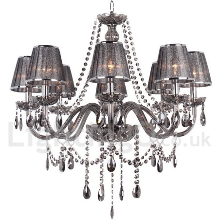 Lampadario in cristallo K9 a candela a 8 luci