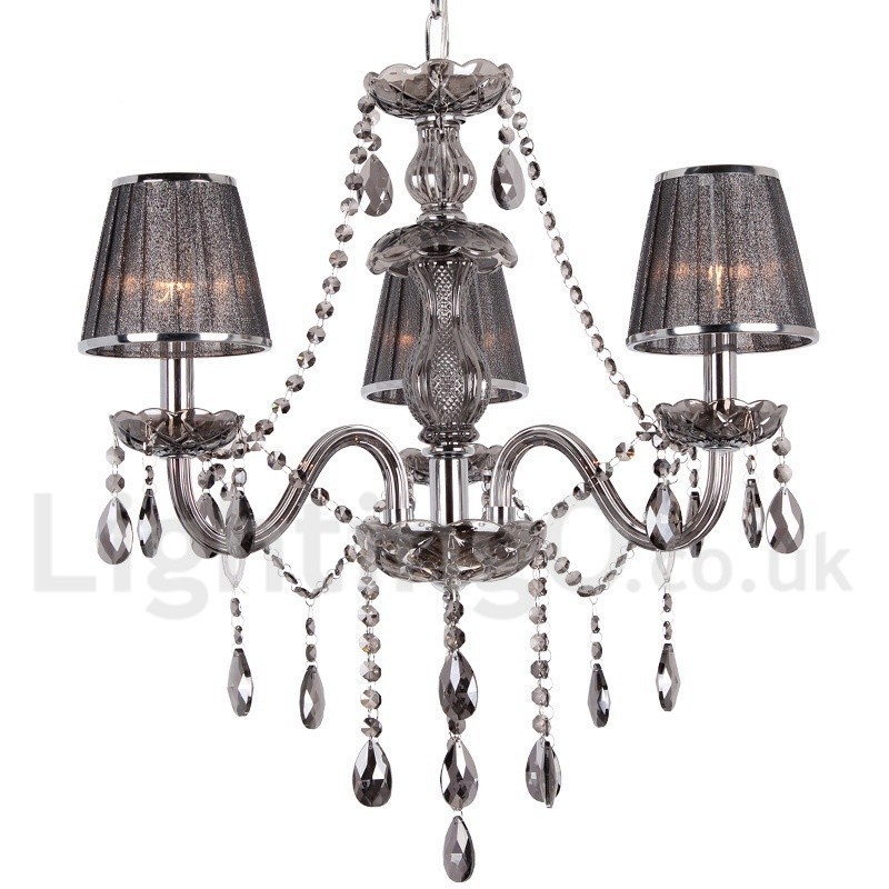 Lampadario a 3 luci in cristallo K9 stile candela