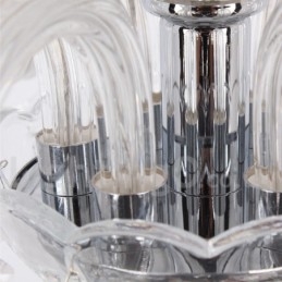 Lampadario a candela in cristallo K9 a 6 luci