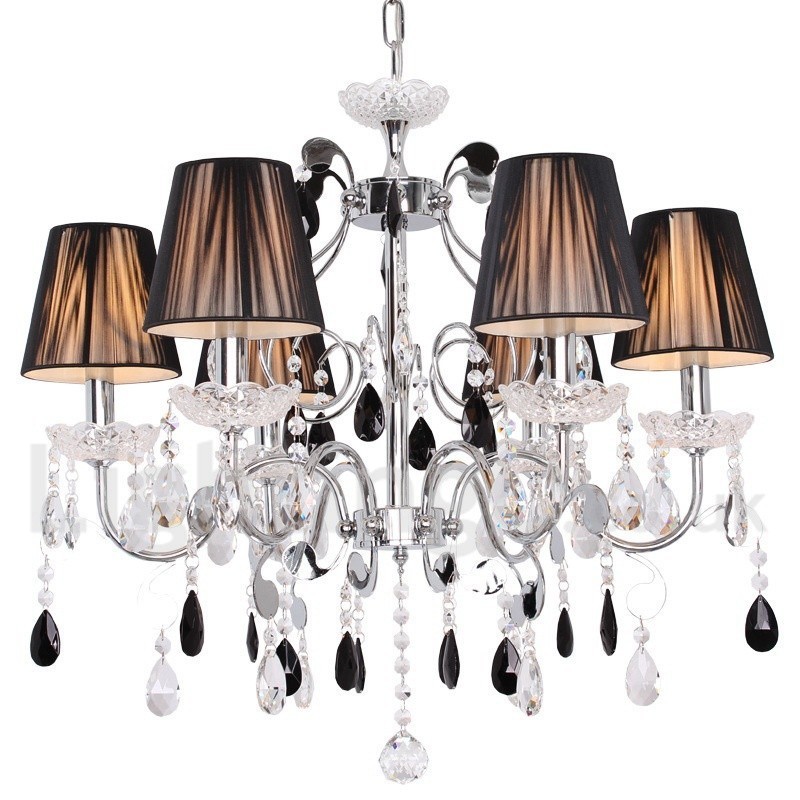 Lampadario a candela in cristallo K9 a 6 luci