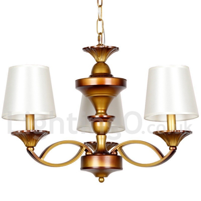 Lampadario in stile mediterraneo retrò a 3 luci