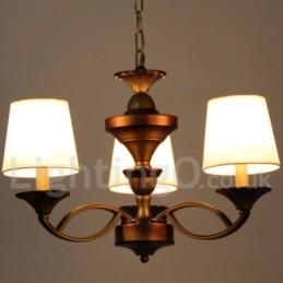 Lampadario in stile mediterraneo retrò a 3 luci