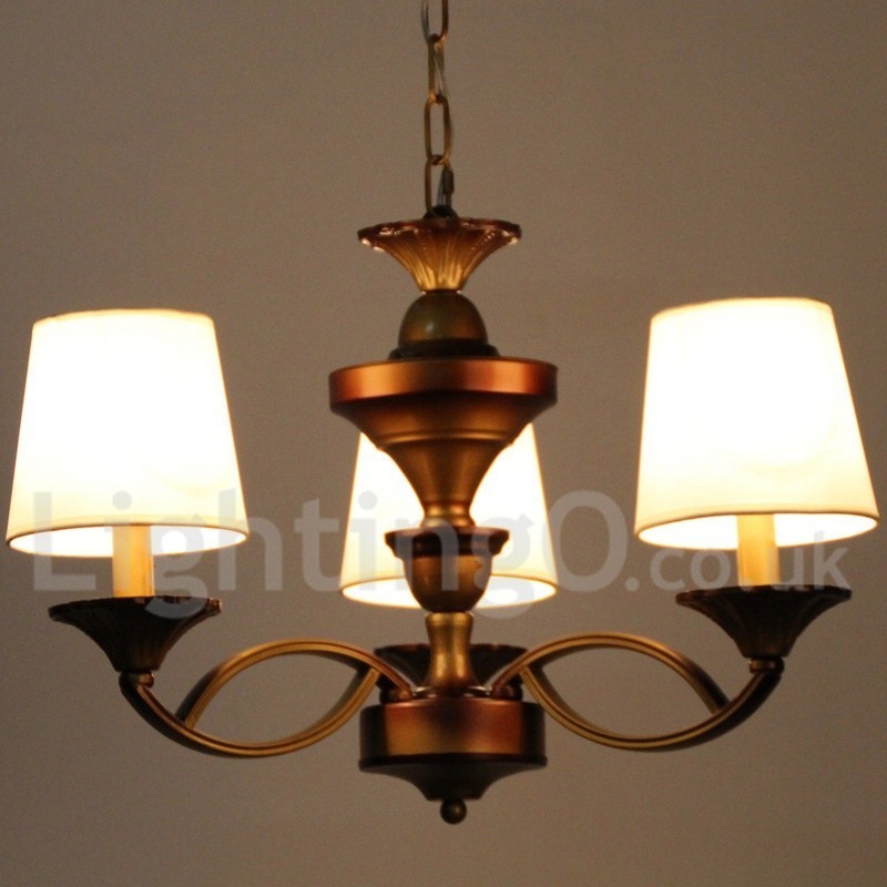 Lampadario in stile mediterraneo retrò a 3 luci