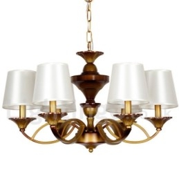 Lampadario rustico mediterraneo retrò a 6 luci