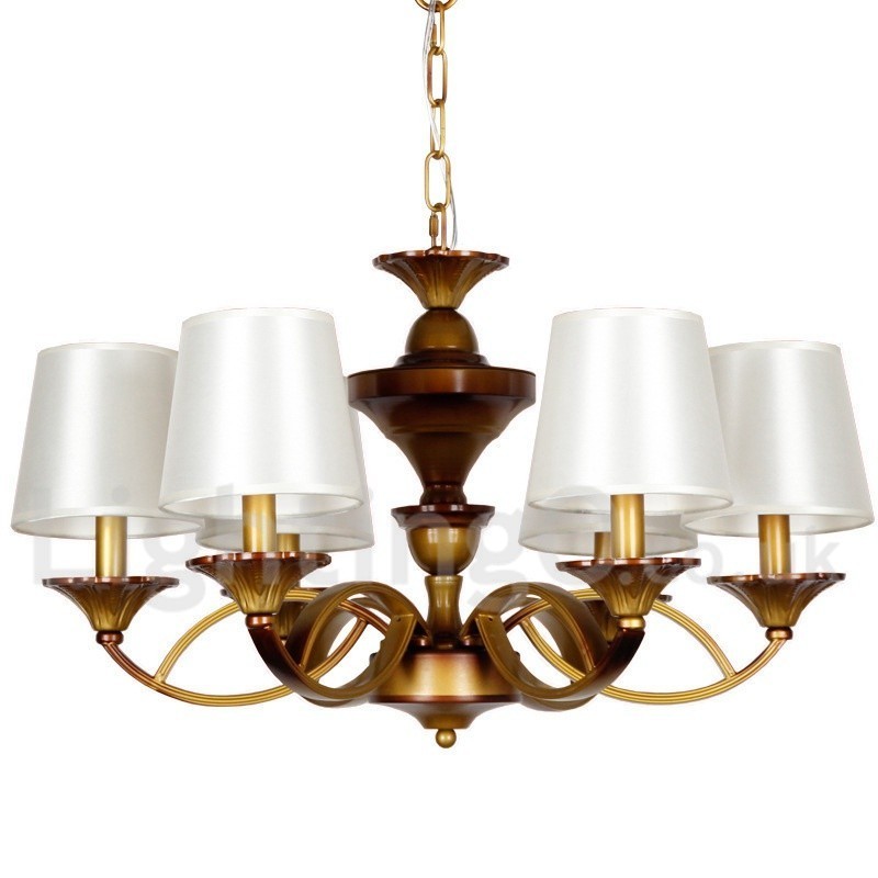 Lampadario rustico mediterraneo retrò a 6 luci
