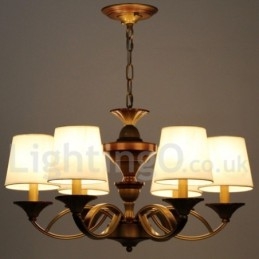 Lampadario rustico mediterraneo retrò a 6 luci