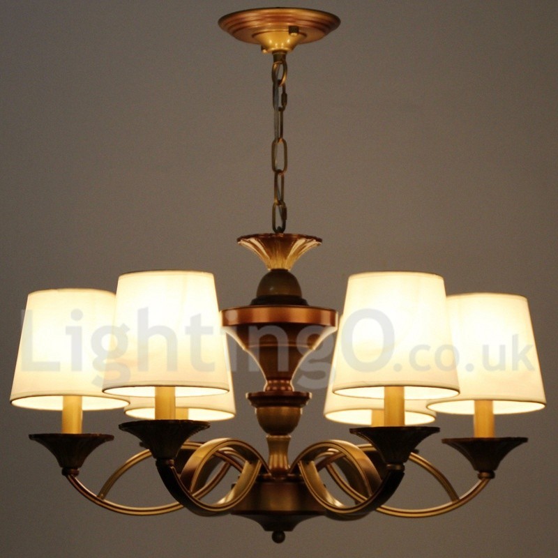 Lampadario rustico mediterraneo retrò a 6 luci
