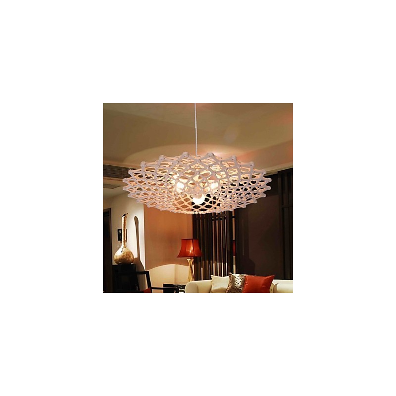 Lampadario in legno e bambù d'epoca LED 1 livello 115 cm 50 cm