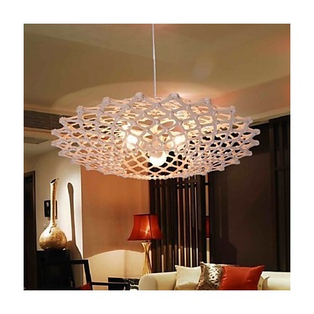 Lampadario in legno e bambù d'epoca LED 1 livello 115 cm 50 cm