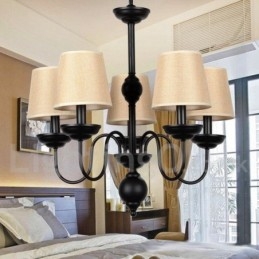 Lampadario rustico retrò contemporaneo a 5 luci