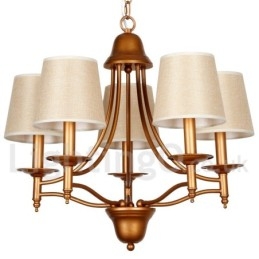 Lampadario a candela rustico mediterraneo retrò a 5 luci