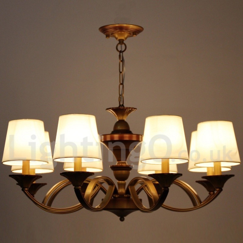 Lampadario retrò mediterraneo classico a 8 luci