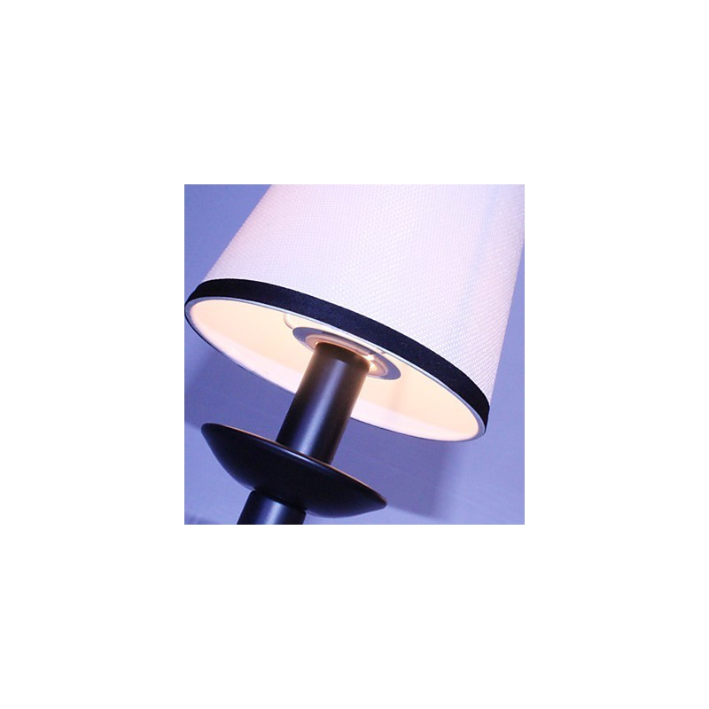 Lampadario mini in stile country designer in metallo, nero e bianco
