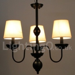 Lampadario rustico retrò contemporaneo a 3 luci E14