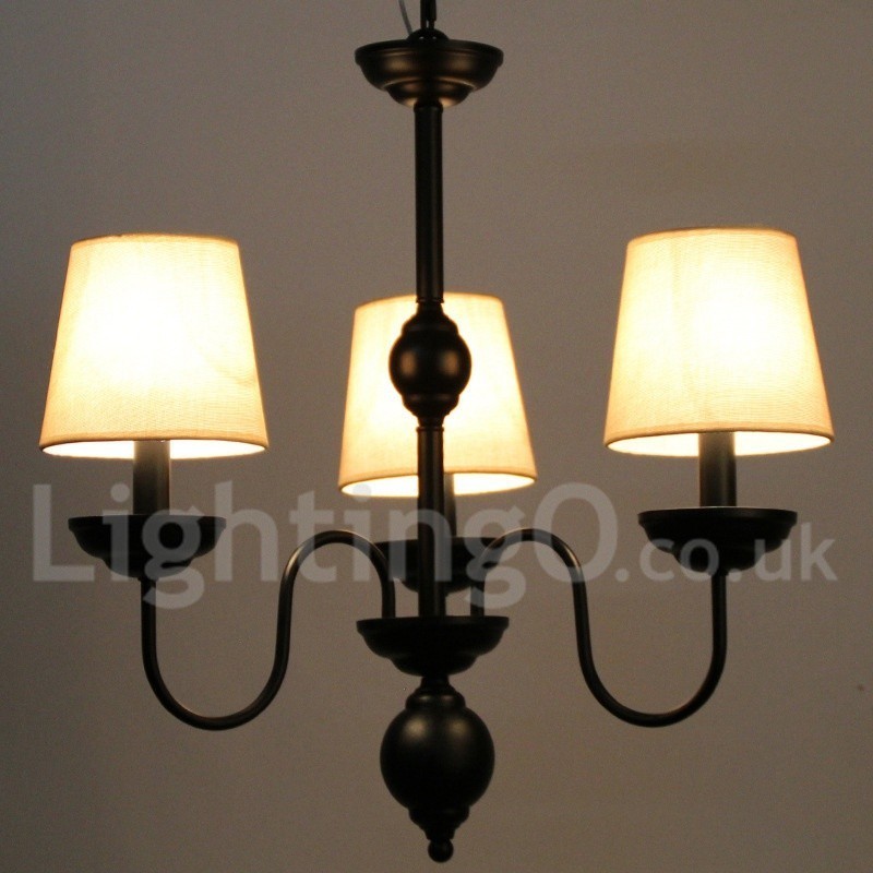 Lampadario rustico retrò contemporaneo a 3 luci E14