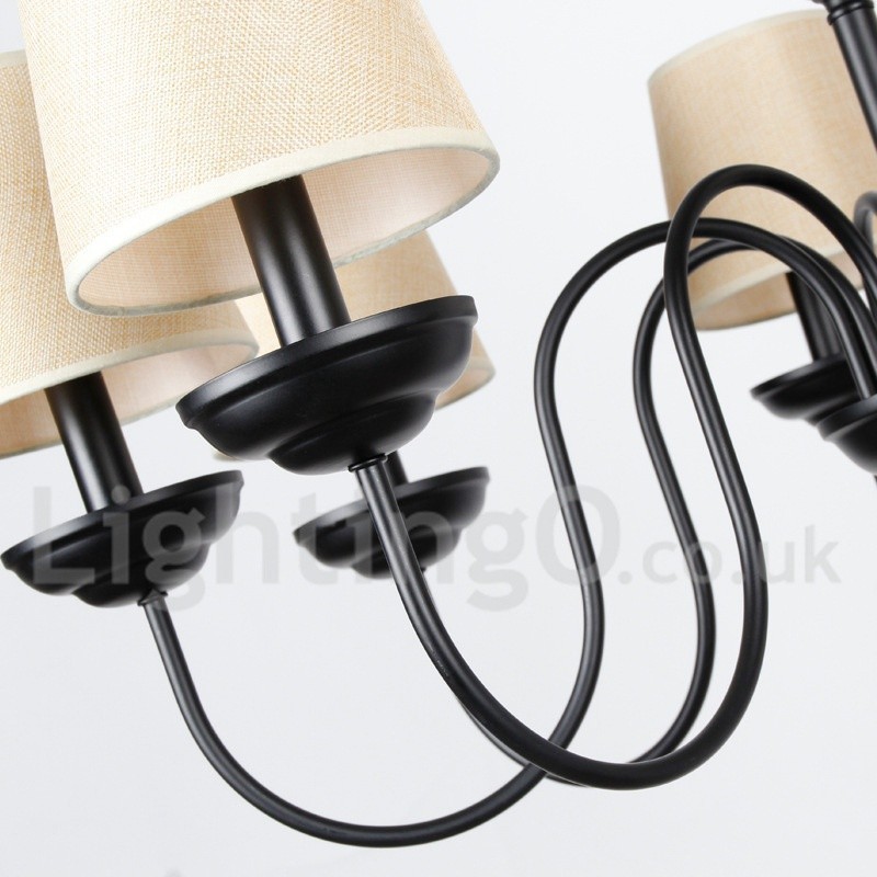 Lampadario rustico retrò contemporaneo a 3 luci E14