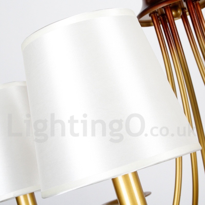 Lampadario rustico mediterraneo moderno a 8 luci in stile candela