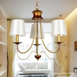 Lampadario a candela a 3 luci in stile mediterraneo rustico moderno