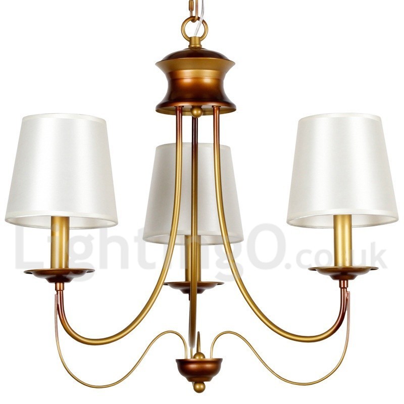 Lampadario a candela a 3 luci in stile mediterraneo rustico moderno